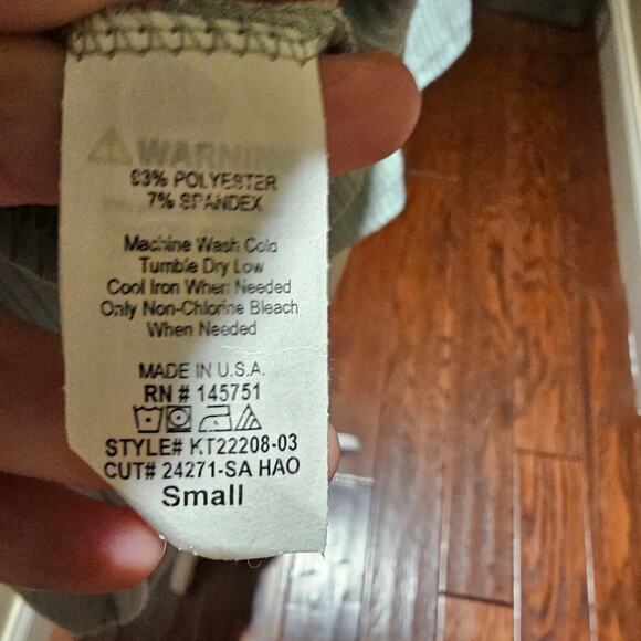 Peach Love California Sage Peplum Top NWT S Feminine Romantic Soft Girl Style - Picture 7 of 11